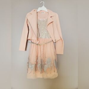 HOLIDAY UNICORN JACKET DRESS GIRLS SIZE 10
